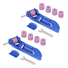 2X 2-12.5mm Drill Bit Sharpener Portable Corundum Grinding Wheel Corundum Resisting Drill Polishing Grinder Wheel Tool