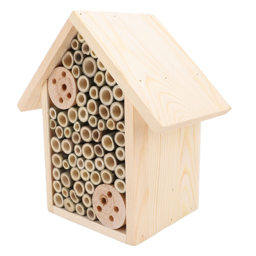 Casetta per api da appendere, ecologica e innocua, in legno, ideale per giardino e cortile. 1