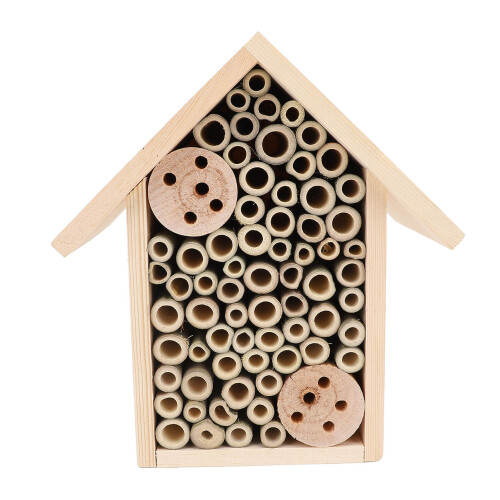 Casetta per api da appendere, ecologica e innocua, in legno, ideale per giardino e cortile. 2
