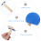 Rubber Wood Grain Tool Blue for Easy Reusable DIY Wall Decoration 9