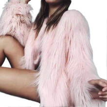 (XXXL,Positive Pink)Women\'s Long Sleeve Fluffy Coat Shaggy Warm Outerwear Winter Fall Clothes For Spring Fall Daily Wear