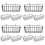12Pcs Anti-Rust Black Hanging Wire Baskets Multi-Use Wall Storage 5