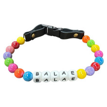 Collar de Cuentas Personalizado para Perro, Collar ExtraíBle, Bonitos Collares de Cuentas de Colores para Mascotas, Collar de IdentificacióN para
