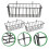 12Pcs Anti-Rust Black Hanging Wire Baskets Multi-Use Wall Storage 9