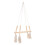 1St Compacte Plantenhanger Van Hout Met Cotton Thread Vlechtwerk 3