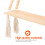 1St Compacte Plantenhanger Van Hout Met Cotton Thread Vlechtwerk 8