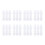 8Pcs White Plastic Garden Fence Decorative Picket Landscape Edging 4