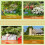 8Pcs White Plastic Garden Fence Decorative Picket Landscape Edging 9