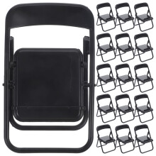 Miniature Furniture For Dollhouse Miniature Chair Models Phone Holders Black Plastic 20pcs
