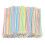 500 Pieces Striped Disposable Plastic Straws Multi Colored Flexible Bendable Drinking Straws 1
