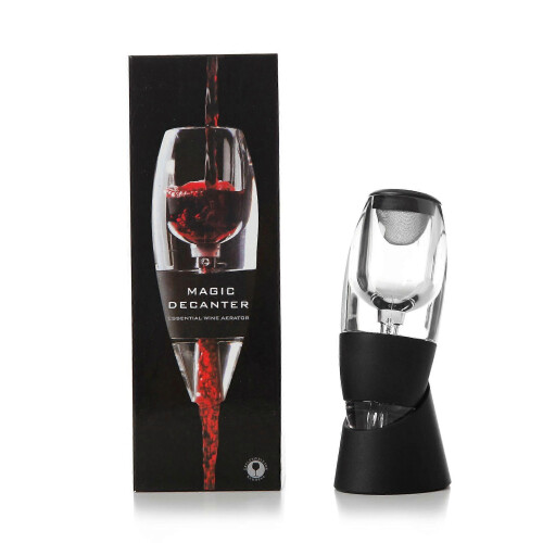 Αεριστήρας Magic Decanter Essential με φίλτρο κρασιού, κουτί δώρου και τσάντα ταξιδιού που