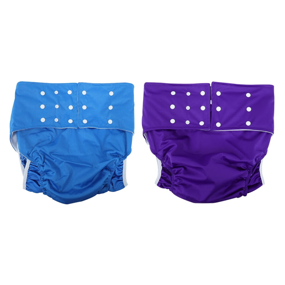 2Pcs Adult Cloth Diapers Washable Adult Nappy Reusable Adult Diaper Reusable Adult Nappy