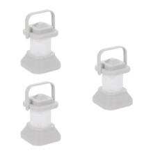 OUNONA3 peças Lanterna pequena decorativa estilo fazenda, para decoração de mesa, prateleira ou lareira. Mini lanterna decorativa.