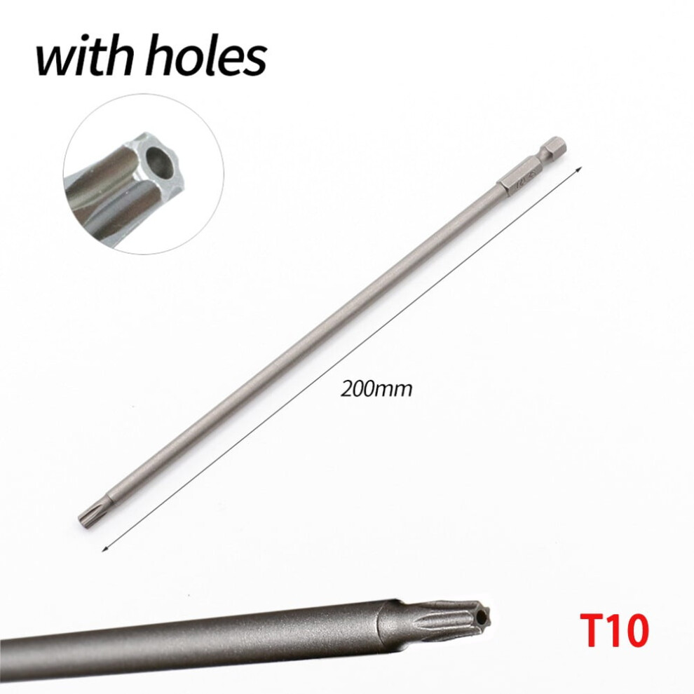 Magnetic Torx Screwdriver Bits (T8-T40, 200Mm) For Electric Screwdrivers Â Hex Shank, Compatible With T10 9448483344678