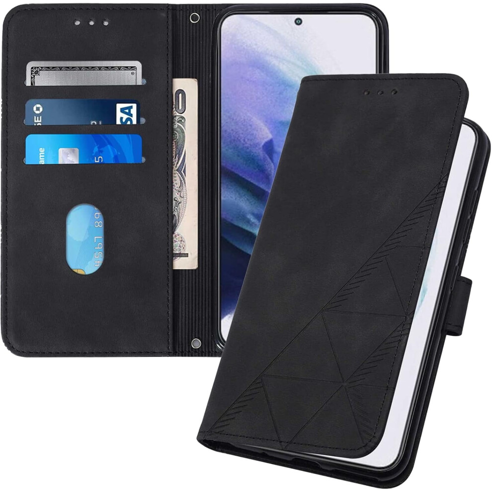 Wallet Case For Motorola Moto Edge 5G 2024 Â Leather, Kickstand, Card Slots, Magnetic Closure, Shockproof, Black 9479868451544