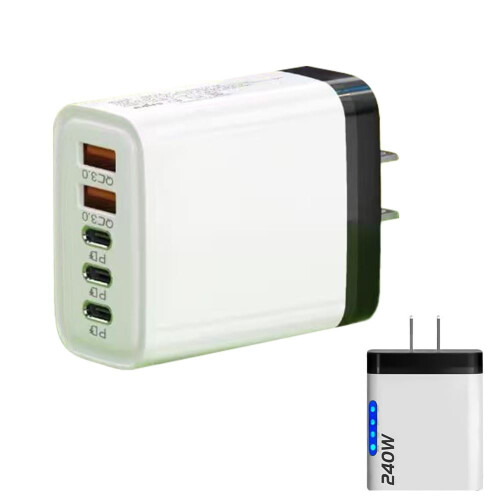 USB-C GaN Charger 240W 3PD 2USB
