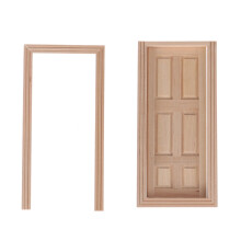 Traditionelt design lille dør i træ 1-pak 7x3,3 tommer