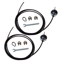 200mm Pulley Cable Steel Wire Rope for Cable Machine Weight Lift Pulley System 2Pcs