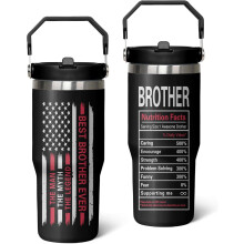 Gifts for Brother,Best Brother Ever Cup 30oz Stainless Steel Tumbler with Handle Birthday Gifts