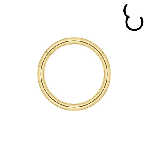 16G Clicker Næsepiercing Septum Ring Basic Guld Conch Helix Brusk Piercing Ørering