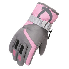 Kids Ski Gloves Windproof Thermal Grey S/M/L