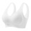 Women's Ice Silk Seamless Cold Feeling Thin Soft Support Breathable Comfortable Bra Fixed Cup Underwear White XL 1