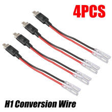 2 Pair H1 LED Conversion Wire Connector cable Adapter Kit For HID Headlight Bulb USA