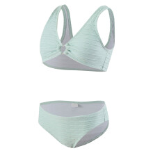 AWZXDE Mädchen-Bikini-Set, verstellbare Träger, einfarbig, niedlicher Print, Kinderbademode für Strandurlaub, Blau