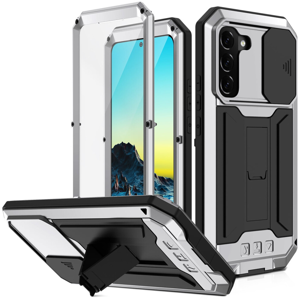 Galaxy S22 5G Case With Built-In Glass Protector, Shockproof Tpu+Pc, Waterproof, Kickstand & Lens Guard Â Compatible With Samsung Galaxy S22 2022, 9028731652368