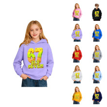 Sudadera con capucha y estampado gráfico para niños, estilo casual, con bolsillo, para niños y jóvenes.