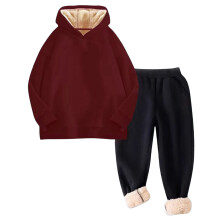 Girls' Winter Hoodie and Jogger Tracksuit Soft-Lined