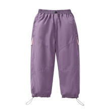 AWZXDE Barn Vinterforede Cargobukser Softshell Vindtett Vann Løs Passform Friluftsbukser For Barn