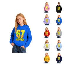 Sudadera con capucha y estampado gráfico para niños, estilo casual, con bolsillo, para niños y jóvenes.