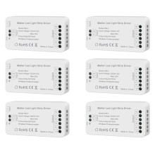 6X Matter Wifi LED Strip Light Controller RGBCW Controller LED Strip Bixb/Siri/per Home/per Supporto Controllo Alexa