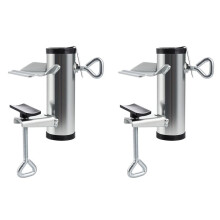2X Patio Umbrella Holder,Deck Umbrella Clamp,Patio Umbrella Clamp,Balcony Umbrella Clamp,Deck Umbrella Holder,Silver