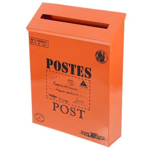 Vintage Mailbox Iron Post Box For Outdoor Use 1set 2