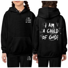 AWZXDE Kids Letter Print Hoodie And Pants Set Stylish Pullover Sweatshirt Outfit Girls Clothes For Fall Winter Black,10-11 Years