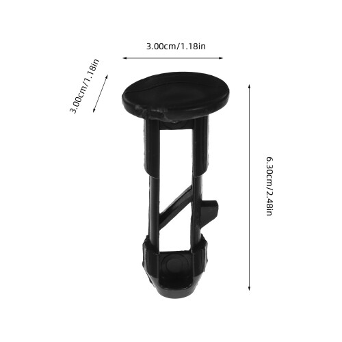 10Pz Blocca Coperchio Bidone Plastica ABS Nero Accessori Ricambio 2