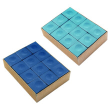 1x Gesso per tavolo da biliardo, punta per stecca da snooker, colore blu intenso