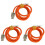 3X 120W 6A Super Fast Charge Type-C Liquid Silicone Cable Quick USB Cable for Phone Pixel Bold Data ,Orange 1.5M 1