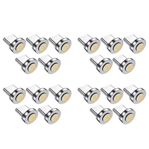 7Pin Type C Magnetic Plug Tips Fast Charging Cable Adapter for Magnetic Charger 360 Degree Rotation Connector 20PCS