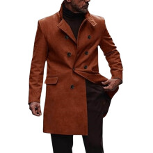Herrtrenchcoat Slim Fit Herr Vinterullöverrock Lång Anorakjacka Modern Varm Mjuk Bekväm Ytterkläder