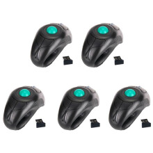 5X 2.4G Wireless Air Mouse Ergonomique Trackball Handheld Finger USB Souris USB Optique Trackball Souris