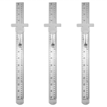 Stainless Steel Ruler 15cm Metric 3-Pack