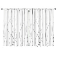 Grey Gradient Line Curtains-blackout Curtains Bedroom Decor Living Room Darkening Grommet Window Drapes 2 Panels Set 41"x63"