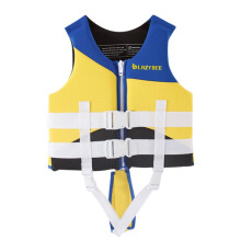Badevest til småbørn, børneflyderjakke til 9-15-18-22 kg piger og drenge, flyderbadetøj med dobbelt justerbar sikkerhedsrem gul 1-6 år