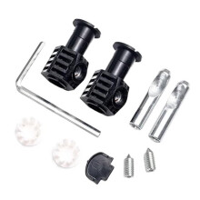 Toilet Wall Mount Fastener Set with Bidet Connector Metal Screws & Fixing Bolts