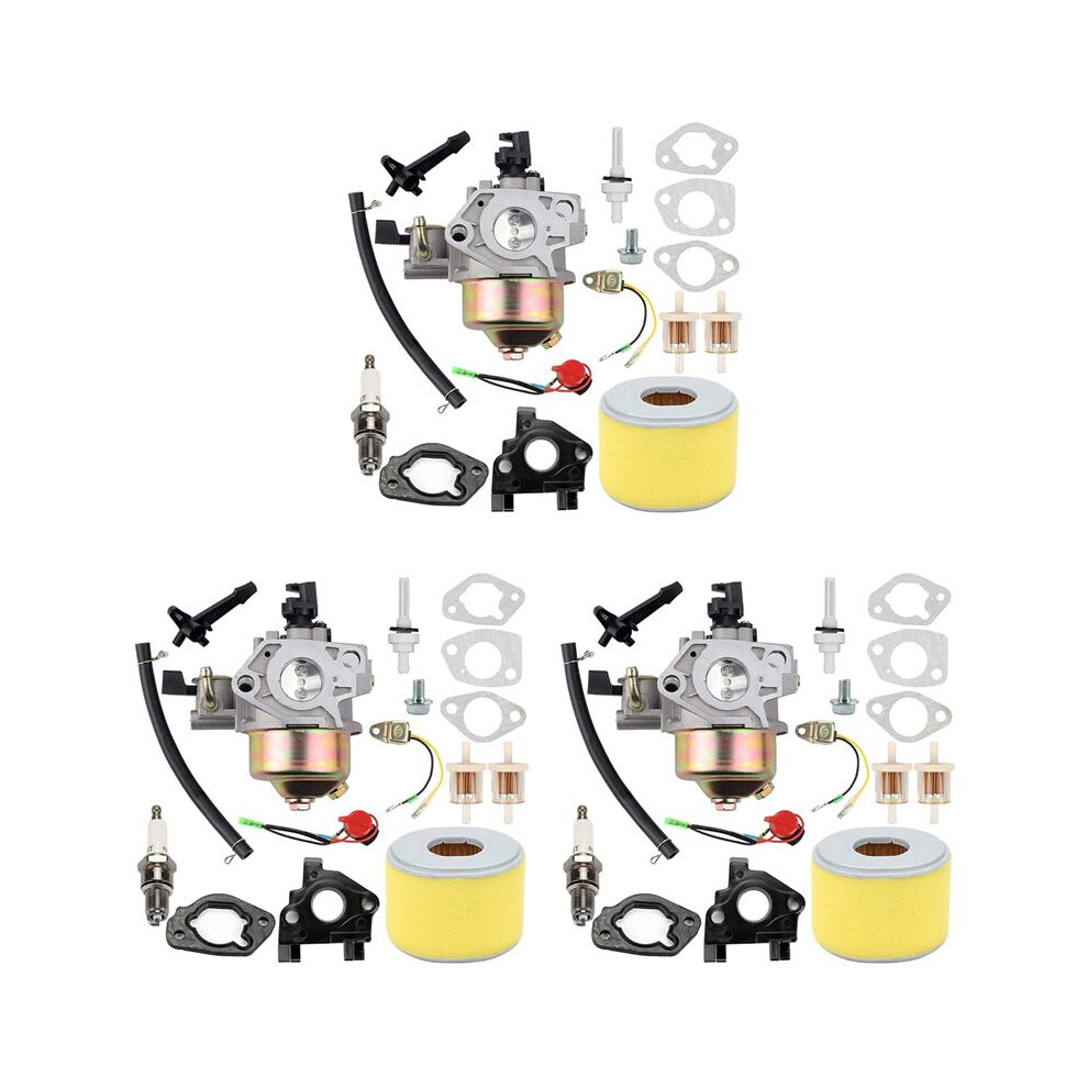3X Gx240 Carburetor Carb For Gx 240 8.0Hp Gx270 Gx 270 9Hp Replaces16100-Zh9-W21 With Air Filter Tune Kits 6031244172714