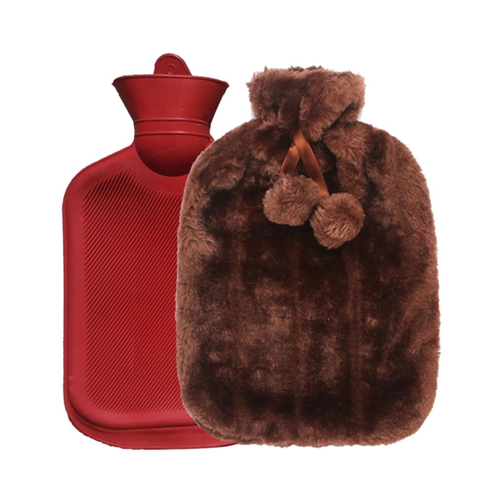 1.8L Hot Water Bottle for Pain Relief, Soft Flannel Cover â Reusable Thermo Therapy for Muscle Cramps, Arthritis, Cold Protection â Long-Lasting