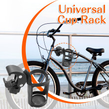 4-Pack Rotatable Stroller Cup Holder w/ Quick-Release, Universal for Carriages, Bikes & Trikes, Adjustable, Durable Large-Diameter Design
